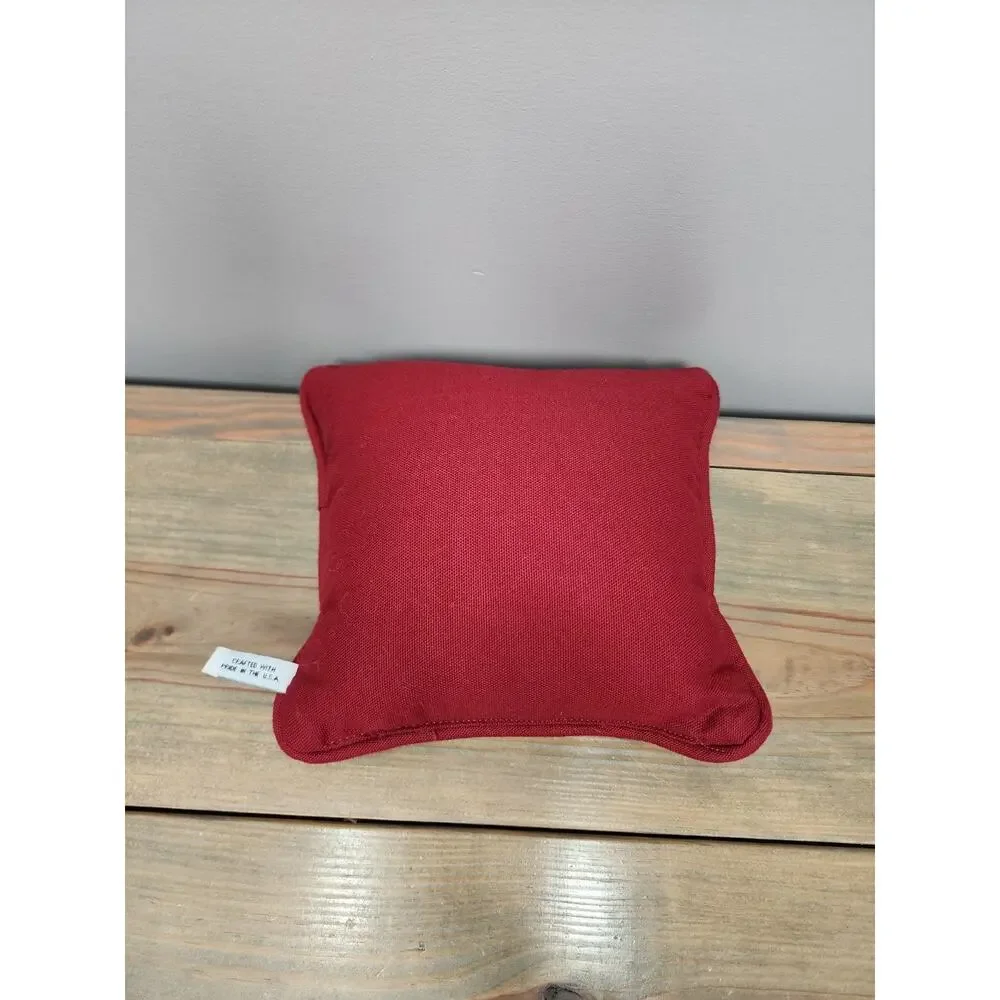 Riverdale Christmas French Horn Ribbon Holly and Berries Tapestry Pillow 8